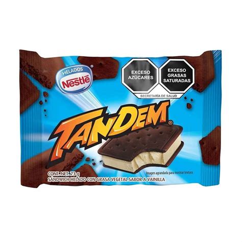 Sándwich helado Nestlé Tandem sabor vainilla 73 g Walmart