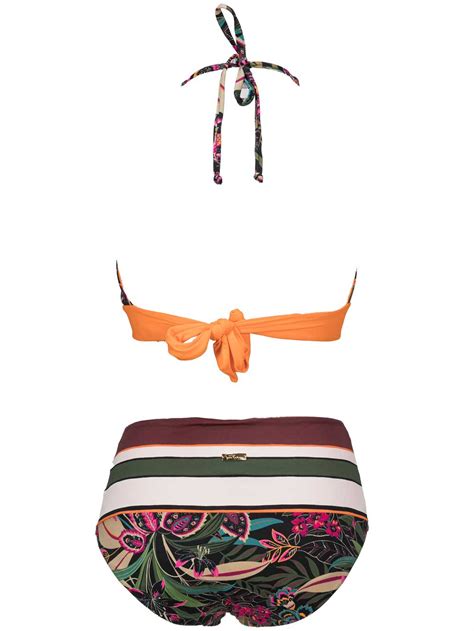 Bikini Donna Pierre Mantoux Reversibile Fantasia Floreale Albos Underwear Shop Online Intimo