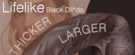 Amazon Realistic Big Black BBC Dildo Uncut Huge Thick Dildo Anal Toys Made From Soft