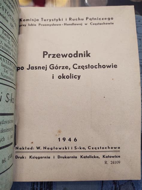 Przewodnik po Jasnej Górze Częstochowie i okolicy 1946 r