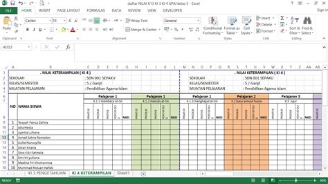 Format Raport K 13 Smk Revisi 2018 Delinewstv
