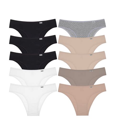 Kit 10 Calcinhas Cotton Algodão DelRio 512422 lingerie br
