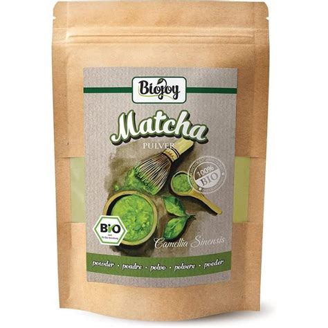 Ajw Th Matcha En Poudre Bio Naturel Et Sans Additifs Th Vert Matcha