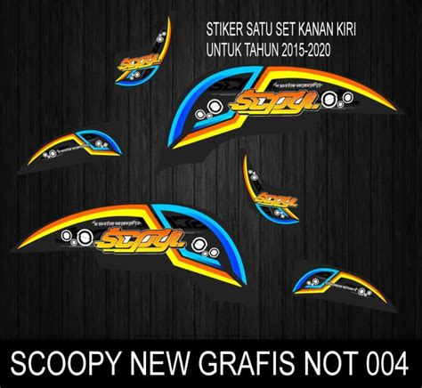 STICKER STRIPING HONDA SCOOPY NEW GRAFIS NOT 004 Lazada Indonesia