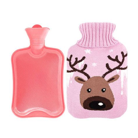 Rectangle Relief Pad Silicone Leak Proof Soft Hot Water Bottle Bag Warmer Hot Cold Water Bag