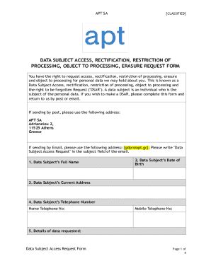 Fillable Online Data Protection Toolkit Dealing With A Subject Access