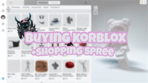 Buying Korblox 😍😳 Youtube