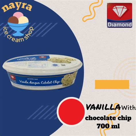 Diamond Ice Cream Vanilla Choco Chips Ml Lazada Indonesia