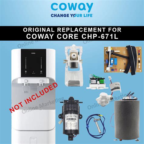 100 COWAY Original Replacement For COWAY CORE CHP 671L DISPLAY SENSOR PUMP BOOSTER HOT COLD