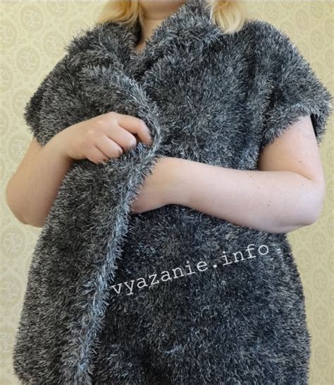 Жилет для женщин, как меховой - Все о вязании