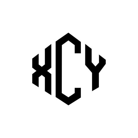 XCY letter logo design with polygon shape. XCY polygon and cube shape ...