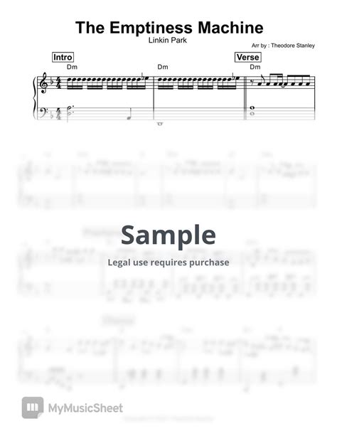 Linkin Park The Emptiness Machine Sheets By Theodore Stanley