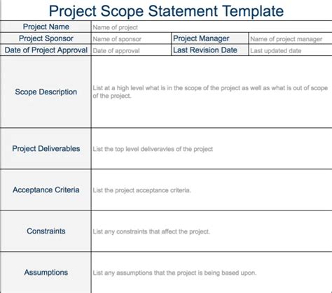 Project Scope Statement - Expert Program Management