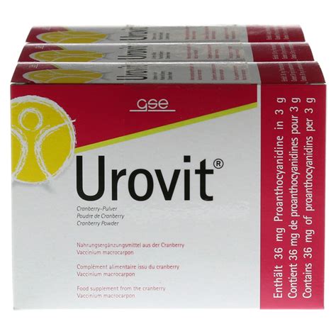 UROVIT Cranberry Pulver 90x3 Gramm online bestellen - medpex ...