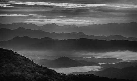 Fondos de pantalla paisaje montañas monocromo colina naturaleza