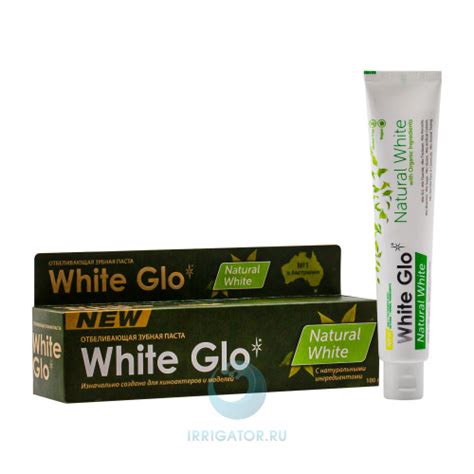 Зубная паста White Glo Natural White Отбеливающая, 100г, купить в ...