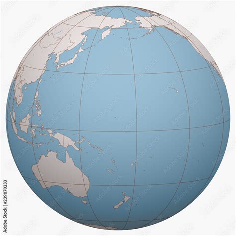 Marshall Islands On The Globe Earth Hemisphere Centered At The