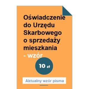 Oświadczenie Do Urzędu Skarbowego O Sprzedaży Mieszkania Wzór POBIERZ