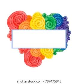 Watercolor Rainbow Colors Gay Lesbian Lgbt Stock Illustration Shutterstock