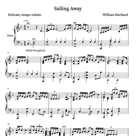 Sailing Away — William Haviland Piano