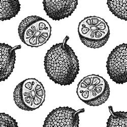 Sketch Vietnam Seamless Pattern Royalty Free Vector Image