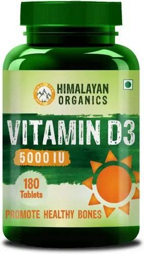 Himalayan Organics Vitamin D3 5000iu 180 Tablets At 595 Bottle