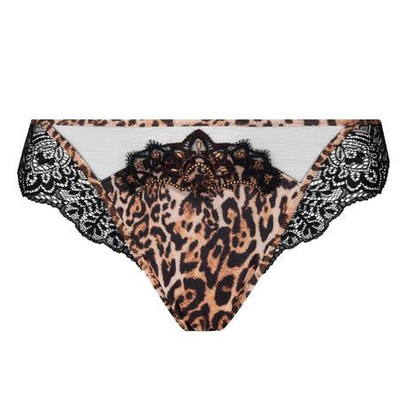 Lise Charmel ensemble lingerie 3 pièces Fauve Amour Imprimé Ambre Panthère