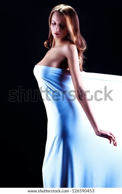 Art Portrait Beautiful Naked Woman Wrapped Stock Photo Shutterstock