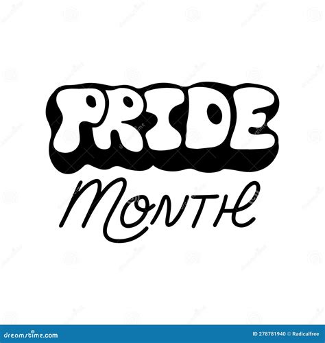 Eslogan Del Desfile Gay Con La Mano Del Mes De Orgullo Stock De Ilustraci N Ilustraci N De