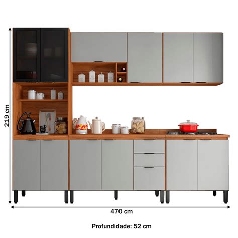 Cozinha Completa Firenze Portas Gavetas Am Ndola Touch Nude Prime Tx Dem Bile