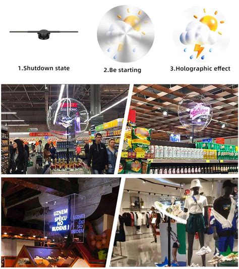 Hologram Fan Holographic Display Naked Eye D Digital Signage High
