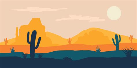 Wild West Modern Minimal Flat Background 3660725 Vector Art At Vecteezy