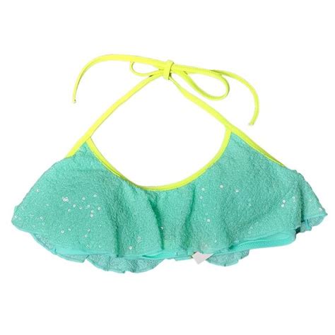 Victoria S Secret Swim Victorias Secret Womens Sequin Bikini Top Swimsuit Size Small Beach