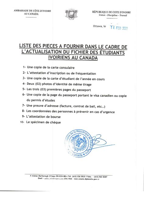 Embassy of Côte d´Ivoire in Canada