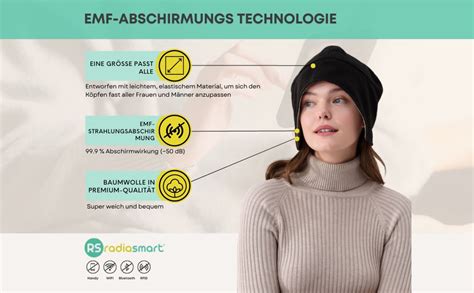 Radia Smart EMF Czapka Beanie 5G Antypromieniowa Ochrona Przed