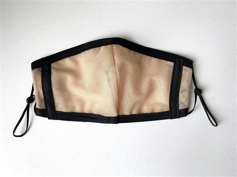 Nude Mesh Face Mask Etsy