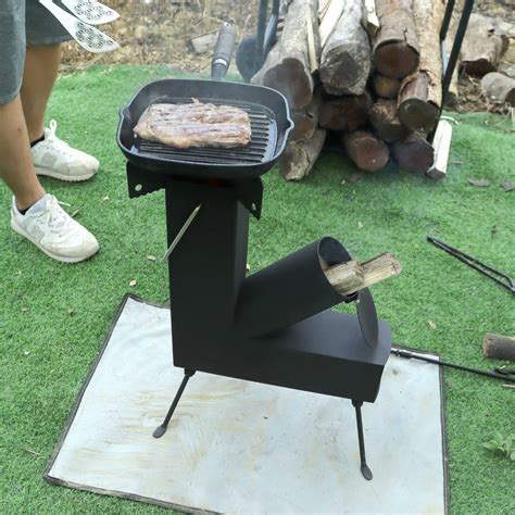 Customized Outdoor High Carbon Steel Black Portable Wood Burning