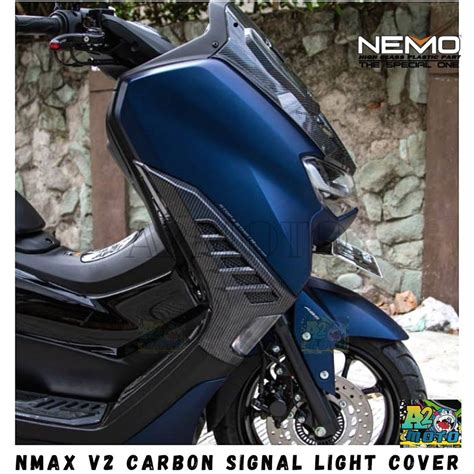 Nmax V2 Signal Light Cover And Lower Panel Carbon Garnish NEMO NMAX