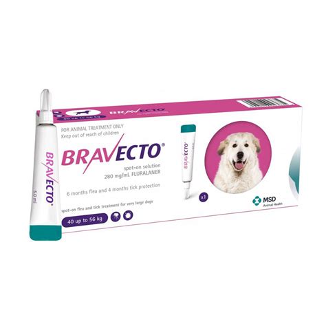 Бравекто Спот-Он (Bravecto Spot-On) краплі для собак 40-56 кг, 1400 мг ...
