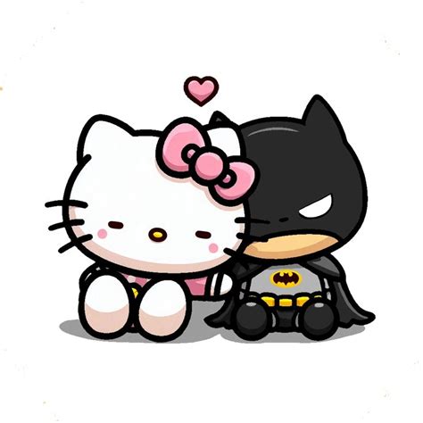 Hello Kitty E Batman Nel 2024 Pois Coppie Sfondi