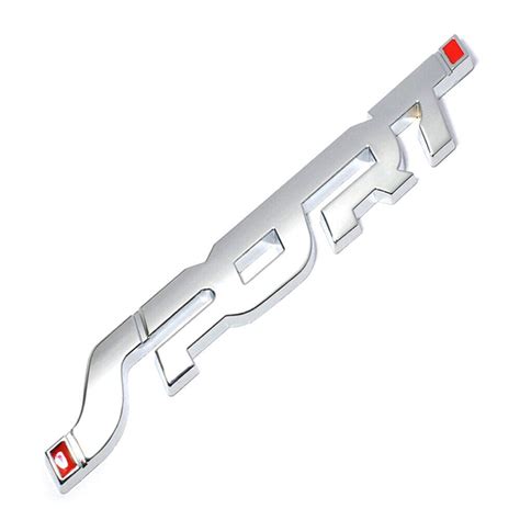 SPORT LOGO EMBLÈME Voiture Coffre Garde Boue Badge 3D Autocollant MéTal