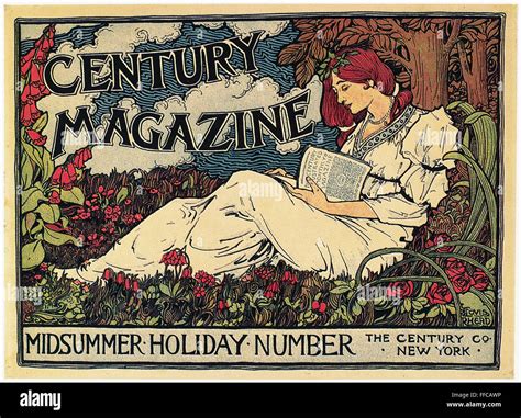 Magazine Century 1894 Ncentury Magazine Cover Lithograph 1894