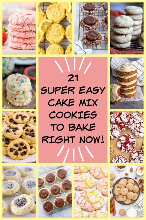 21 Super Easy Cake Mix Cookies To Bake Right Now Recipe Boy In 2024 Cake Mix Cookies