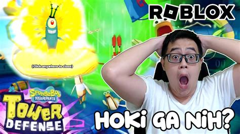 AKU MAU MELINDUNGI BIKINI BOTTOM DARI IKAN JAHAT SPONGEBOB TOWER DEFENSE ROBLOX INDONESIA