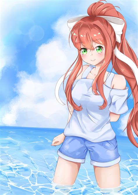 Hot Summer Day With Monika By Ninjinninn On Twitter R DDLC
