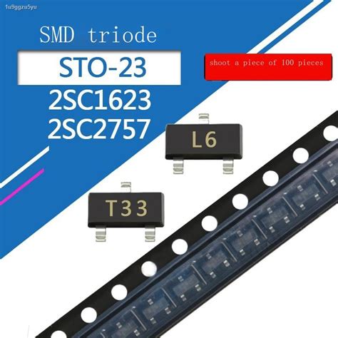 2SC1623 SMD Transistor 2SC2757 Package SOT 23 Silk Screen L6 T33 NPN