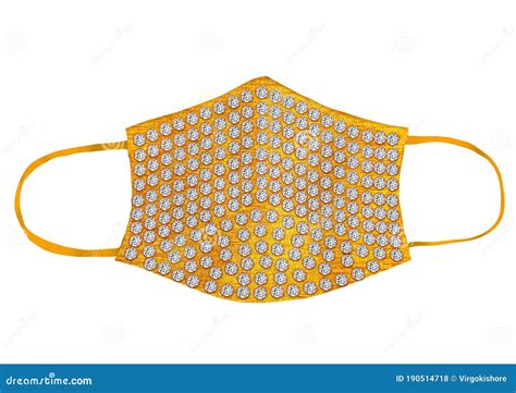 Protective Gold Diamond Face Mask, Face Mask Made Out of Gold Diamond ...