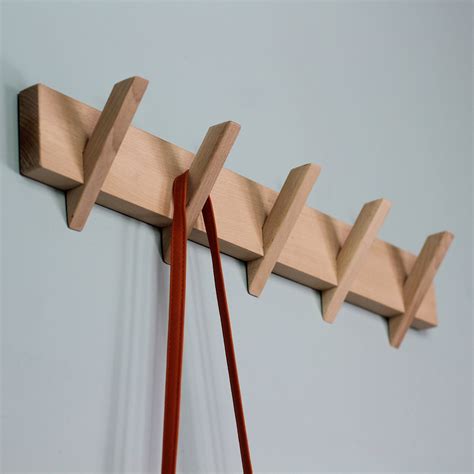 Wood Coat Rack / Wall Mounted Coat Rack / Modern Rack With - Etsy