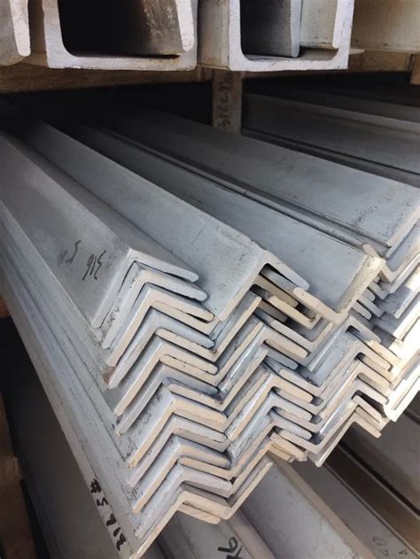 Stainless Steel Angle Bar Sizes 5050 And 7550 For Building Applications