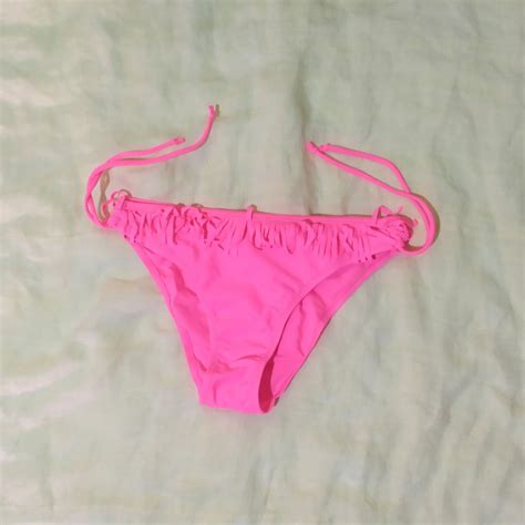 Neon Pink String Bikini Panty Women S Fashion Swimwear Bikinis Swimsuits On Carousell